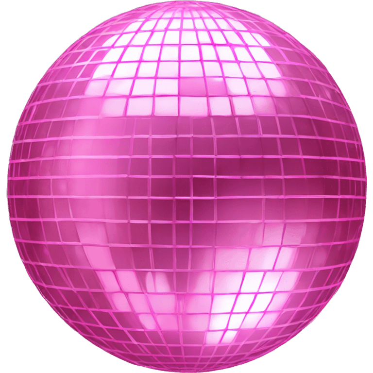 Realistic baby pink disco ball  emoji