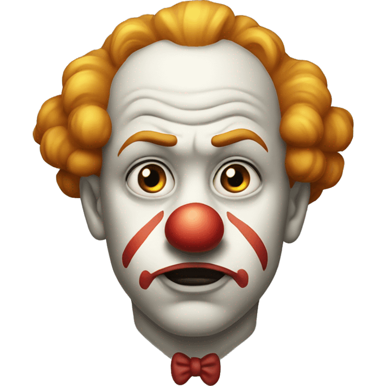 Clown frowning emoji