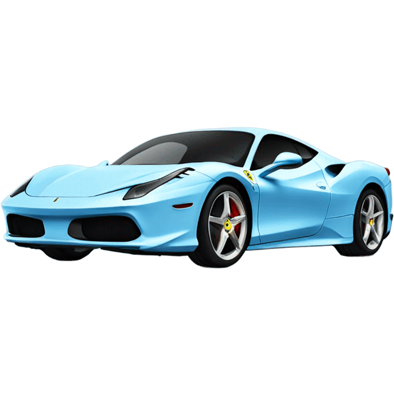 Ferrari Light Blue Car emoji