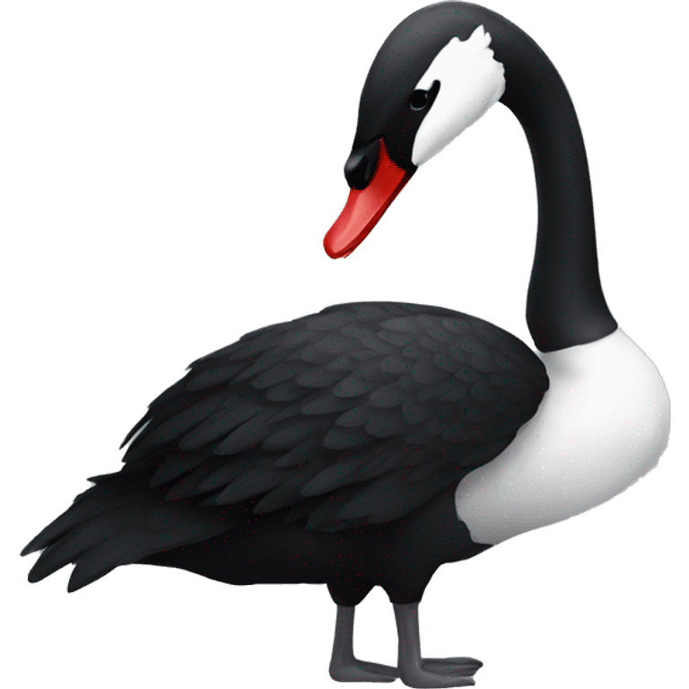 Black swan emoji