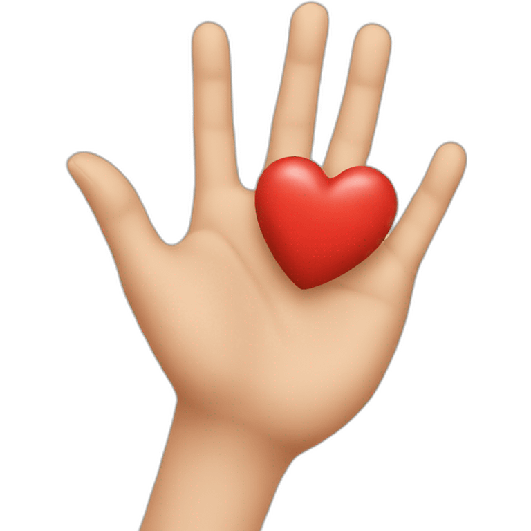 Coeur avec les mains emoji