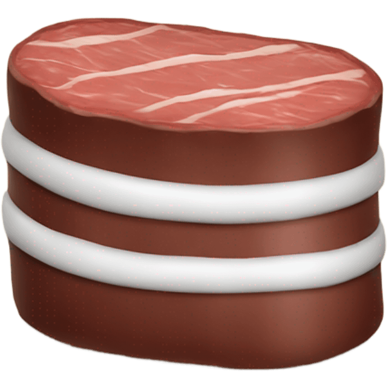 white tube in steak emoji