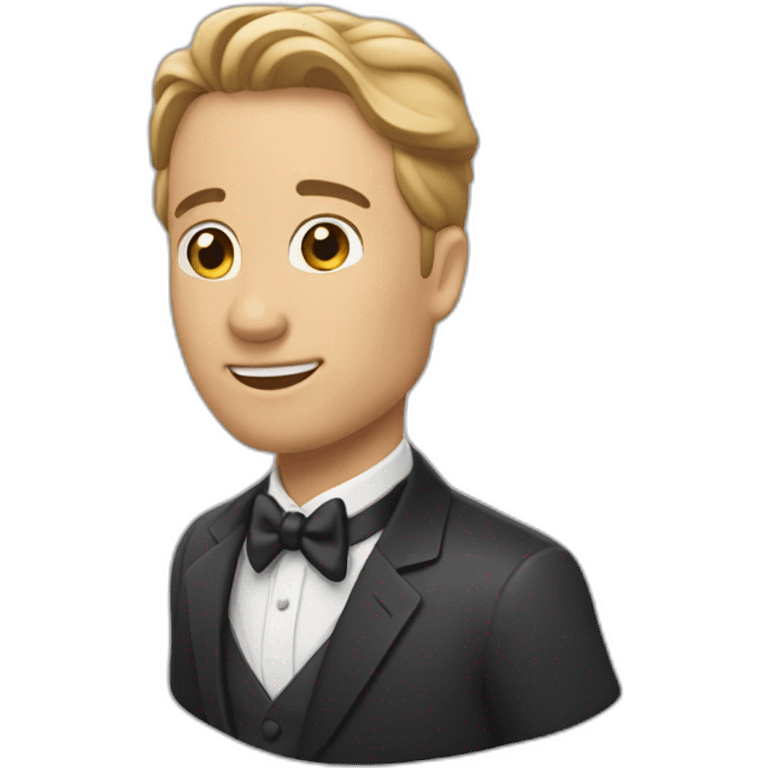 Un homme qui demande en mariage emoji