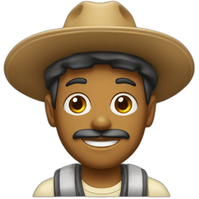 gaúcho com chapeu  emoji