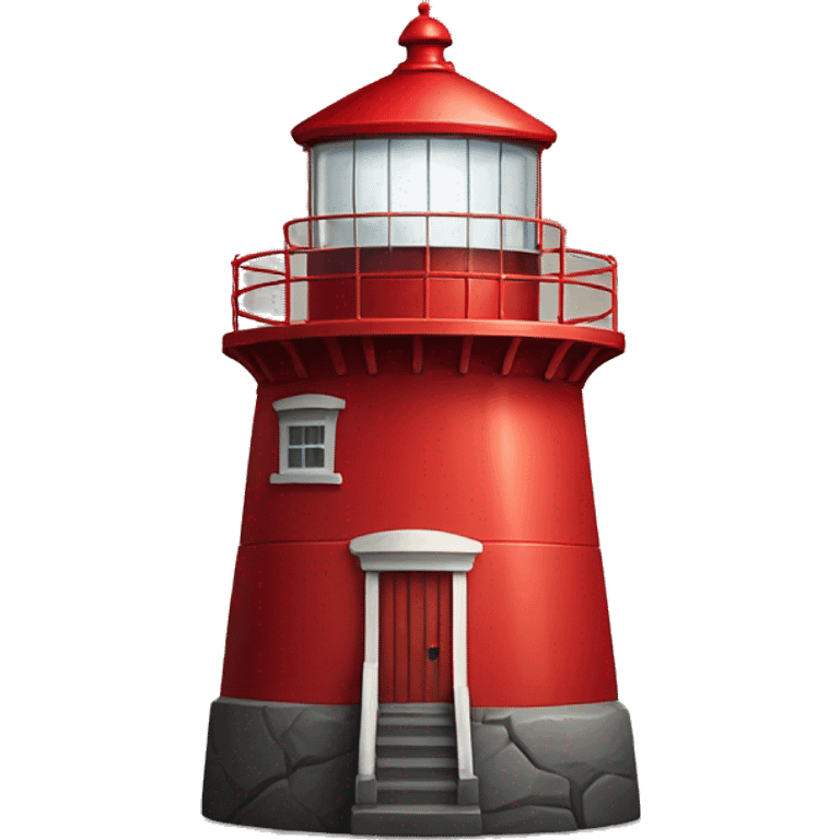 Red Lighthouse emoji