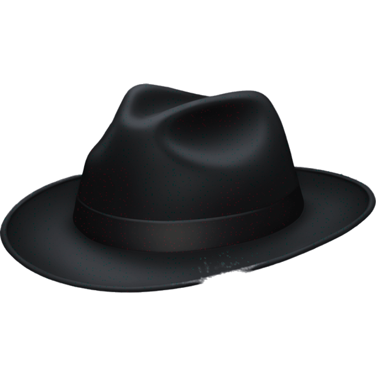 Just a black hat emoji