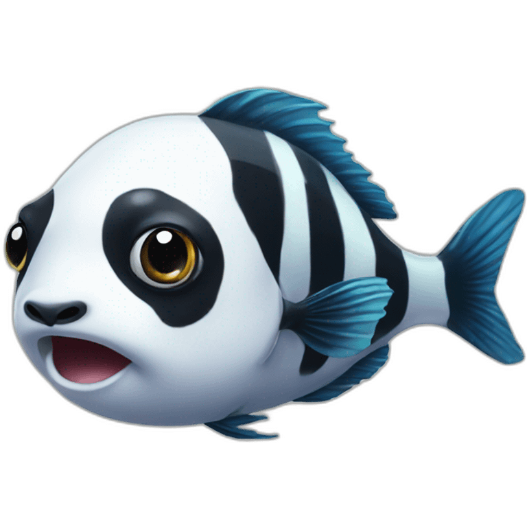 Panda fish realistic emoji