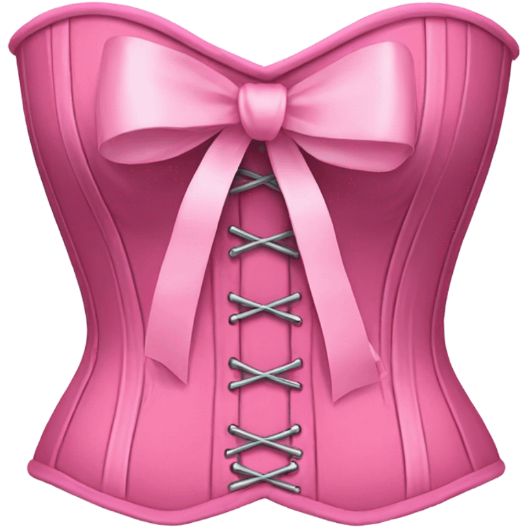 pink corset with bow emoji