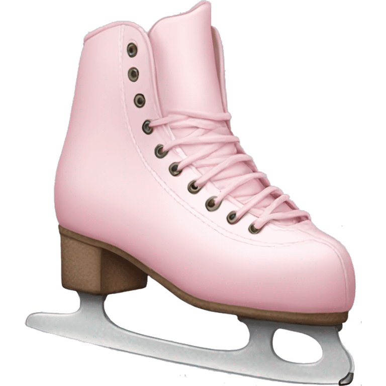 pastel pink ice skates emoji