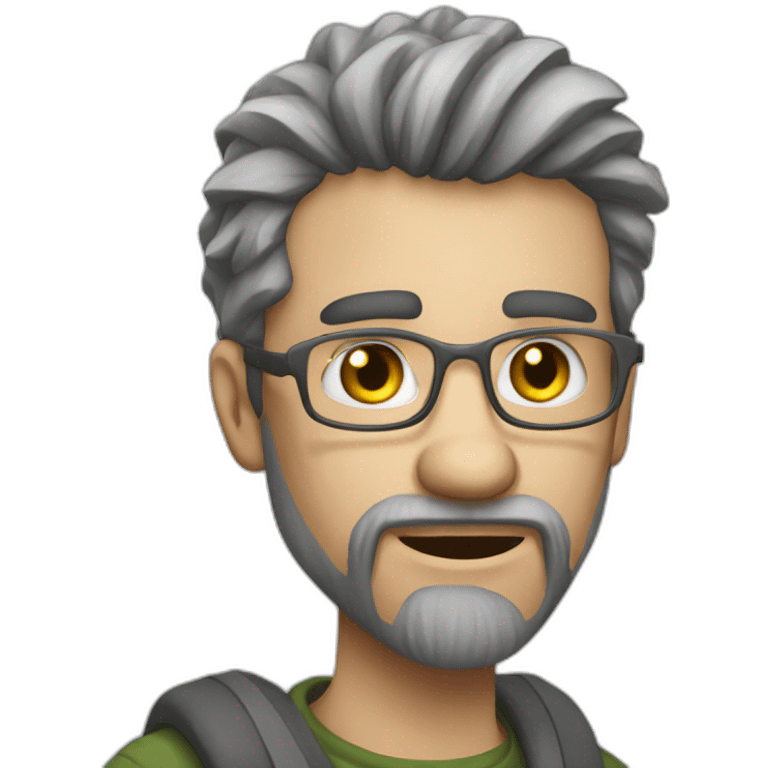 White skin Homeless software developer emoji