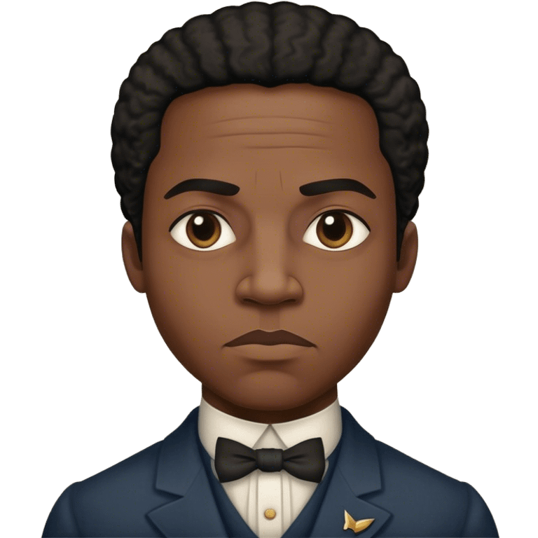 Cinematic Realistic Martin Luther King Jr. Portrait Emoji, depicted as a compassionate determined civil rights leader in period attire with a powerful gaze, rendered with rich textures and inspiring dynamic lighting that captures his historic legacy. emoji