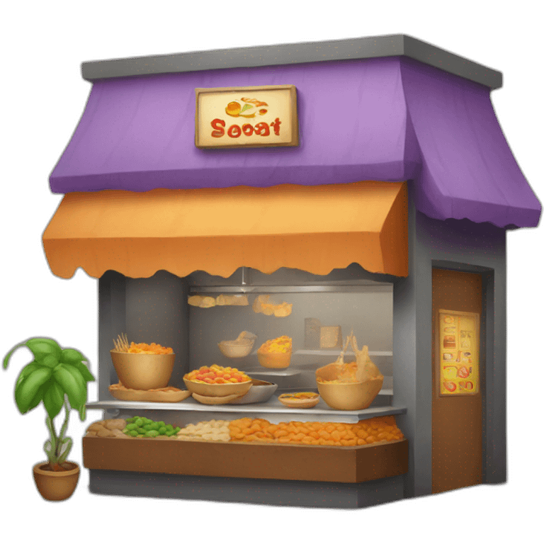 indian street food shop emoji