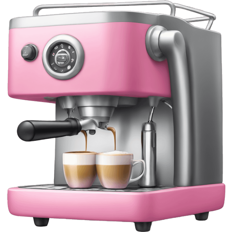 Pink espresso machine emoji