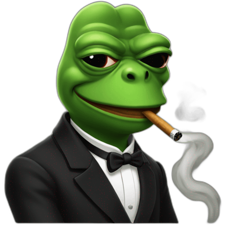 pepe noir smoking cigarette emoji