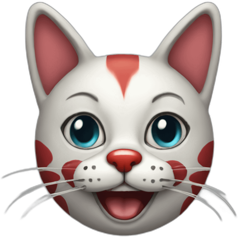 Cat clown emoji