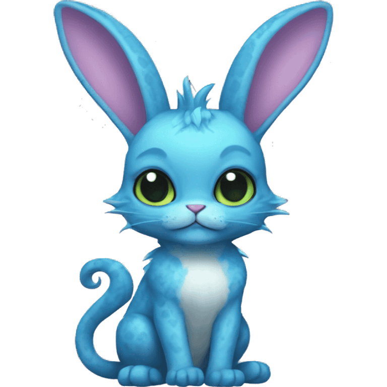 Blue Gremlin Dragon Bunny Cat Sweet Pea Peanut emoji