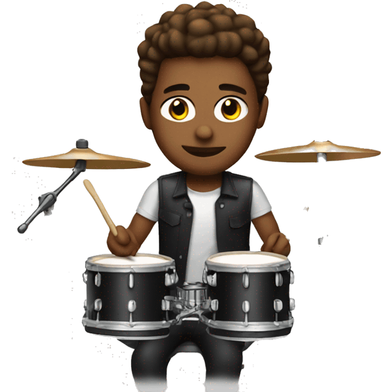 drummer with drum kit  emoji