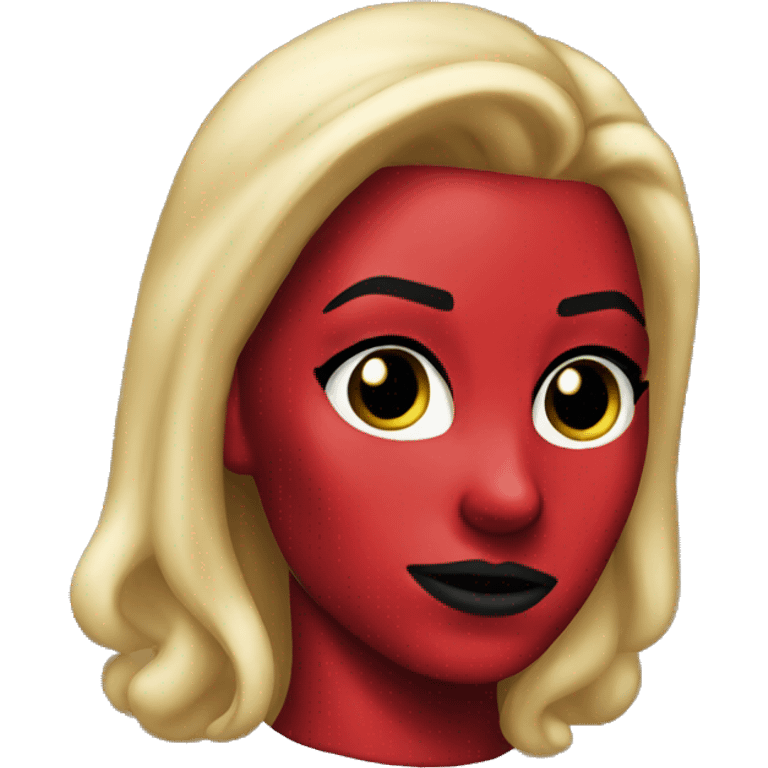 Lady Deadpool with blonde hair emoji