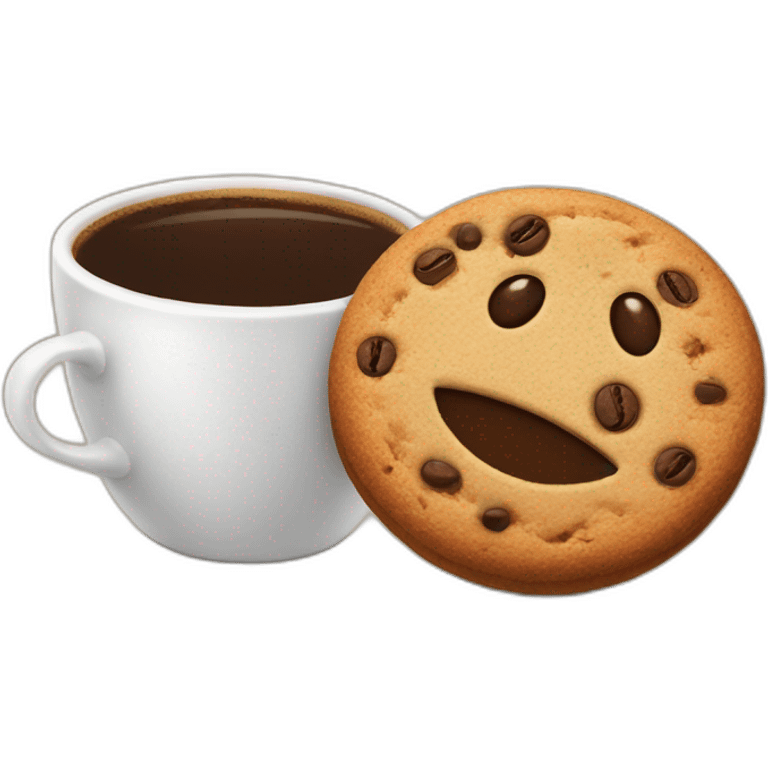 Coffee with cookie  emoji