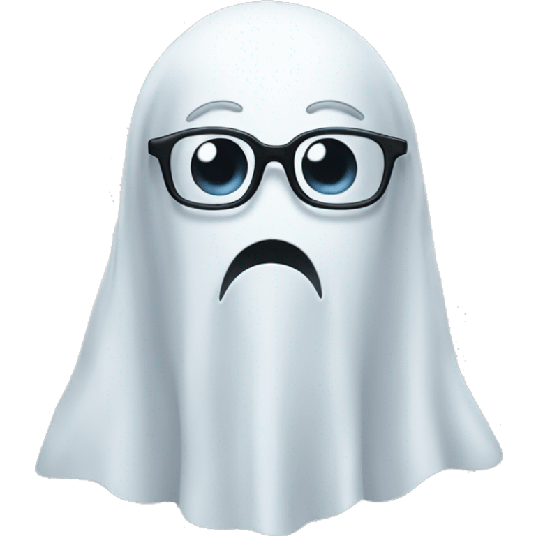 ghost with glasses emoji