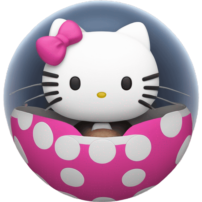 Hello kitty with buzzball  emoji