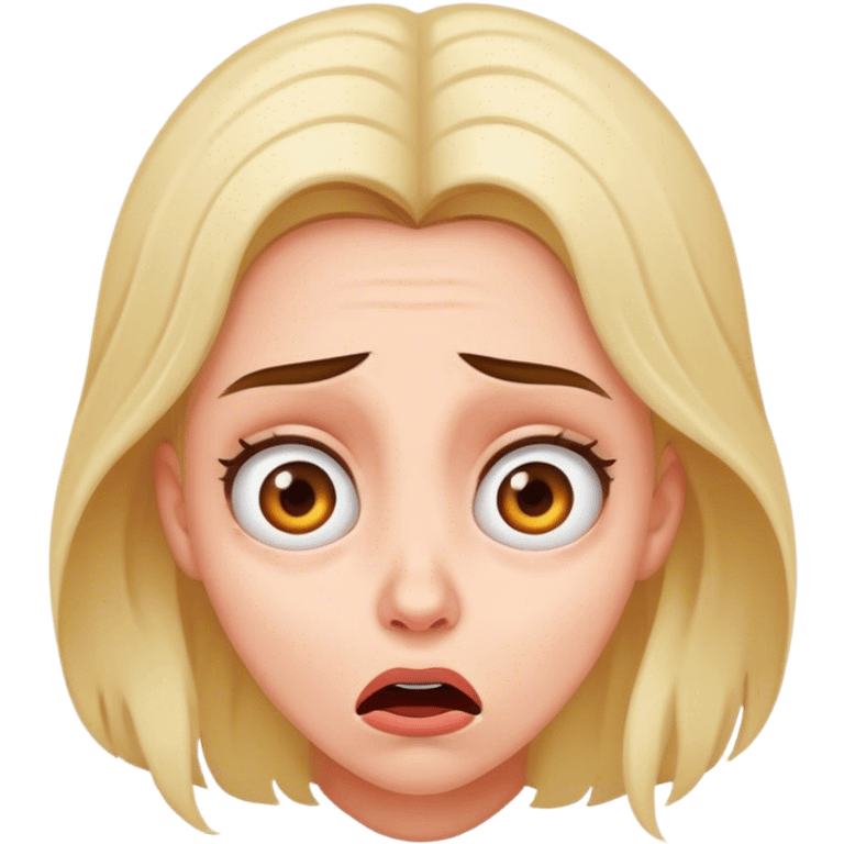 Scared women emoji