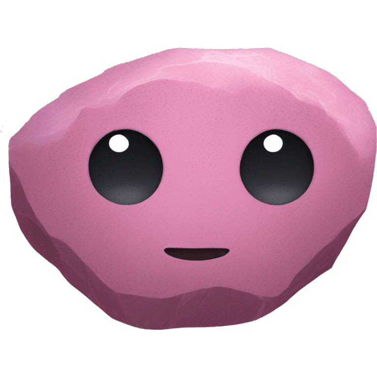 pink dusty rock emoji