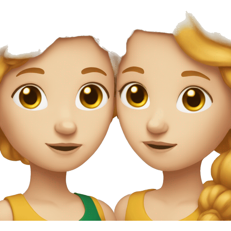 Blond and Ginger Sisters emoji