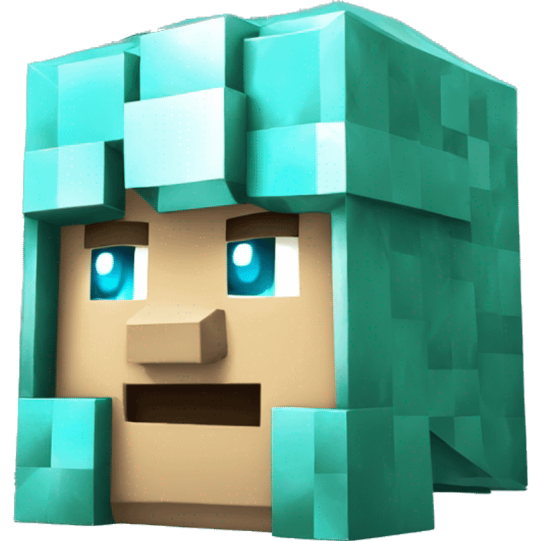 Minecraft diamond helmet emoji