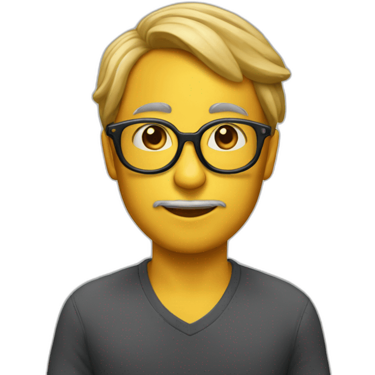 une cacahuètes avec des lunettes emoji