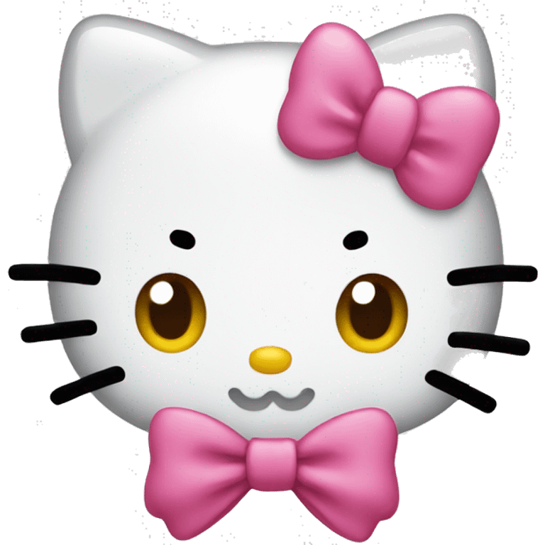 hello kitty with a bow emoji