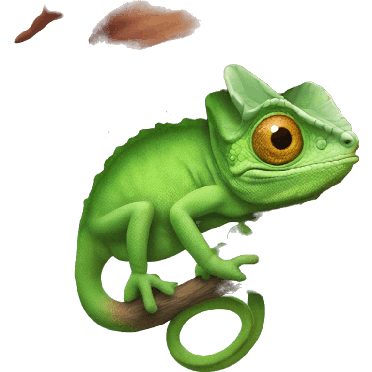 chameleon with witches hat emoji