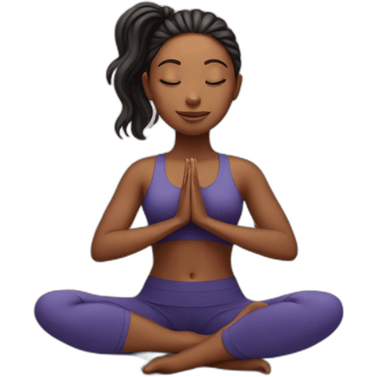 Yoga girl  emoji