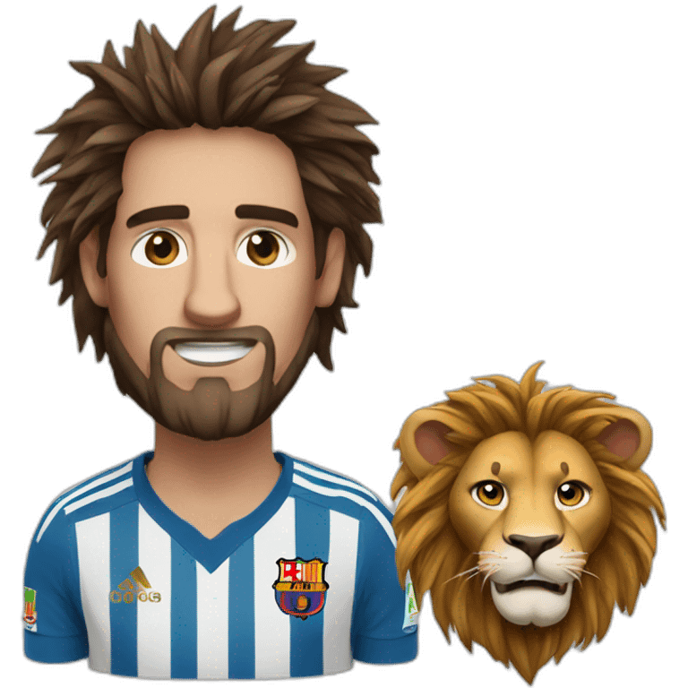 lion messi emoji