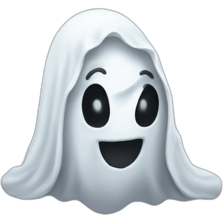 ghost emoji but it's a bean emoji