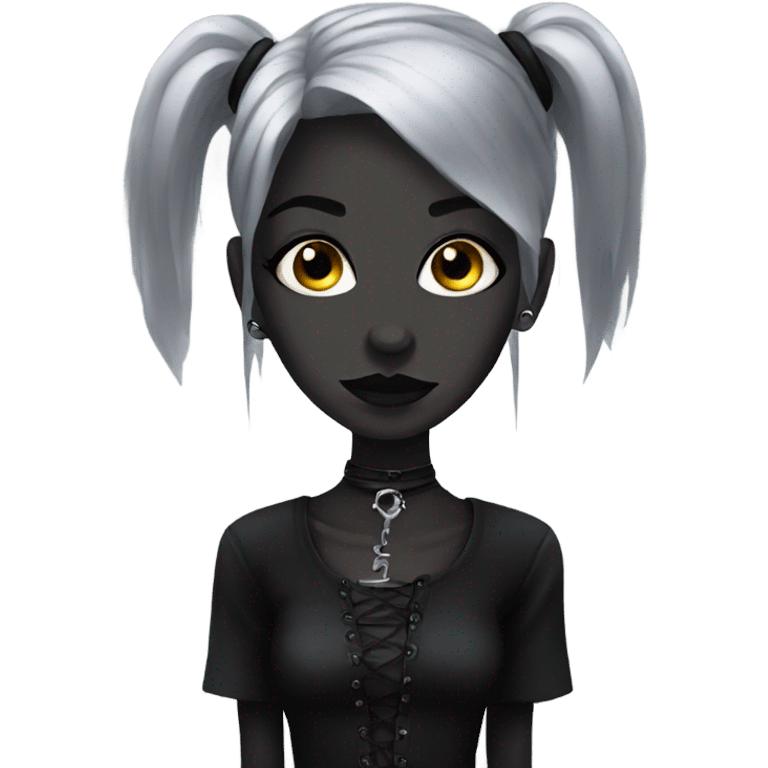 Goth girl emoji