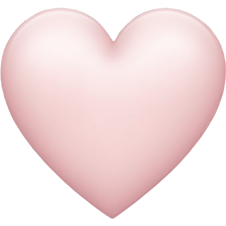 Really pale pink heart emoji