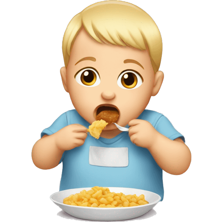 baby eating emoji