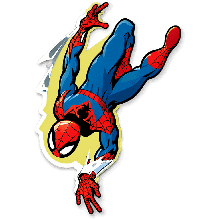 Spider-Man swinging away  emoji