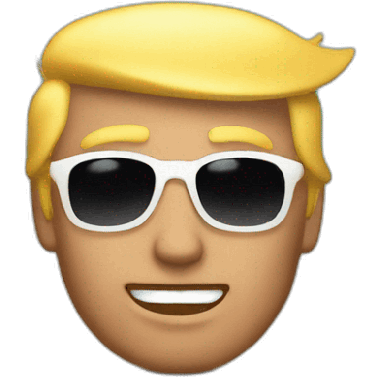 Trump a la plage emoji