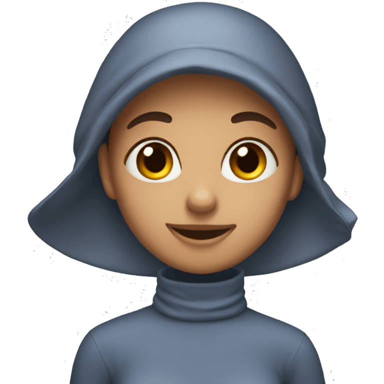 My girlfriend wearing bonnet emoji