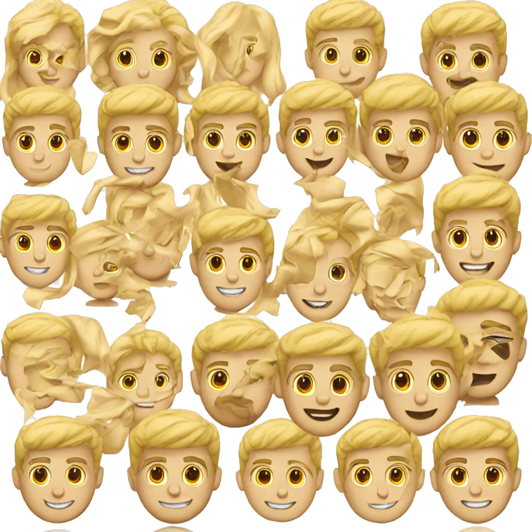 blonde guy developing in  emoji