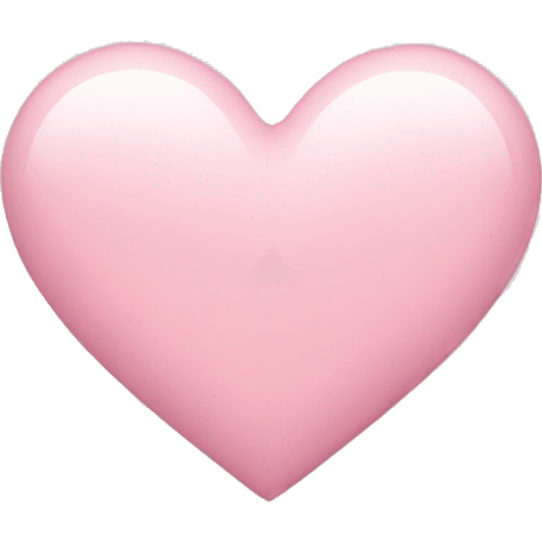 Light pink heart  emoji