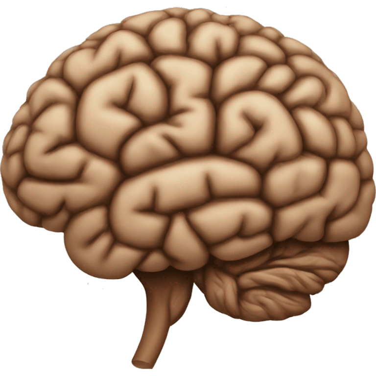 brain in brown emoji