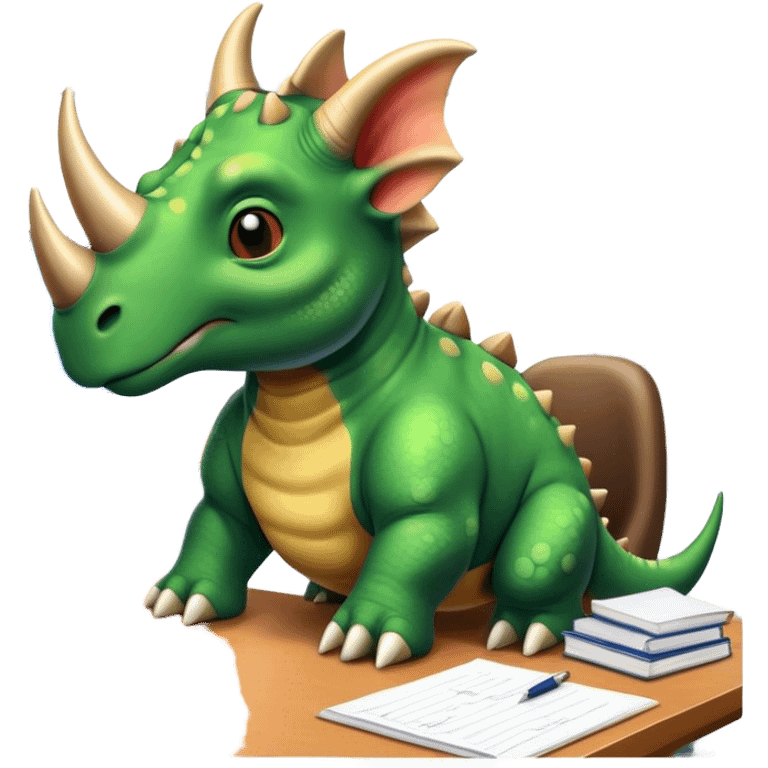 office triceratops emoji