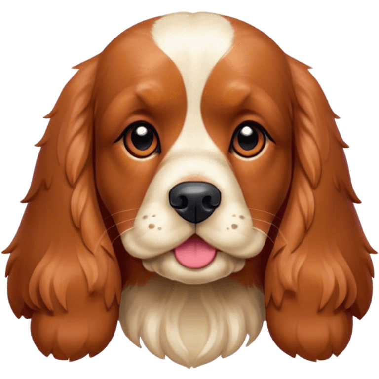 Cocker spaniel red emoji