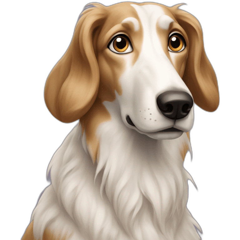 borzoi dog looking up confused emoji