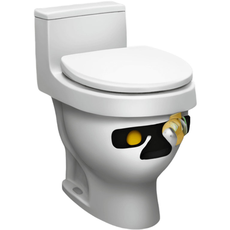 Skibity toilet with a ski mask  emoji