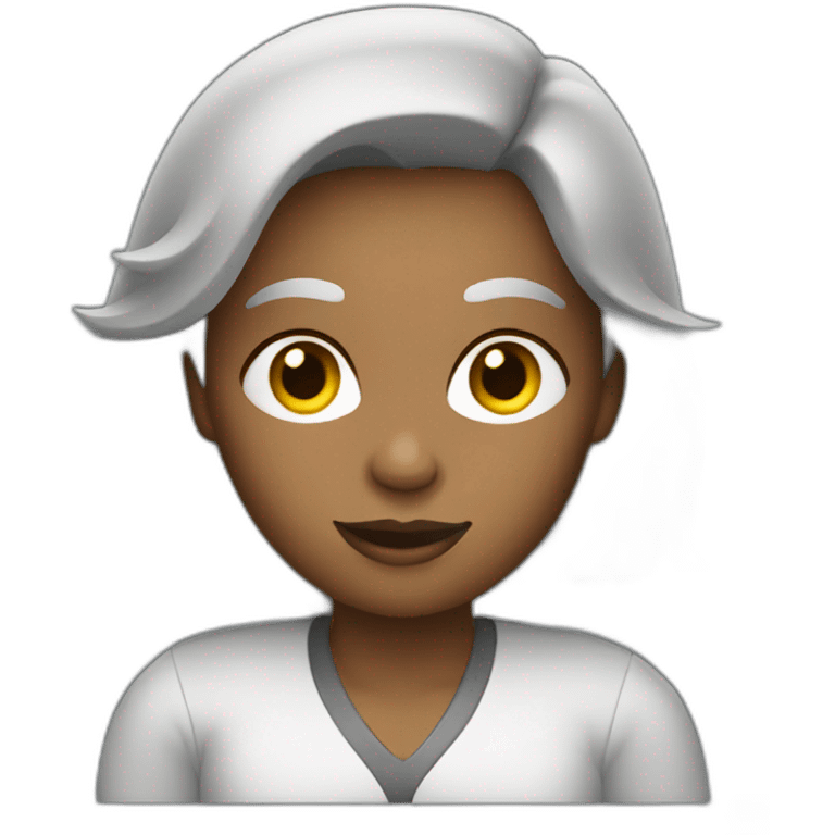 Woman is driving a grey color car emoji