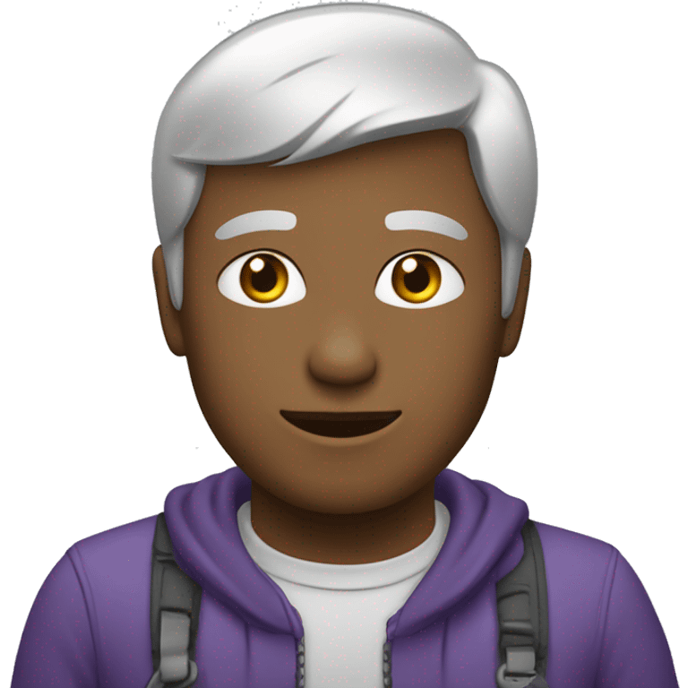 Девочка играет в компьютер emoji